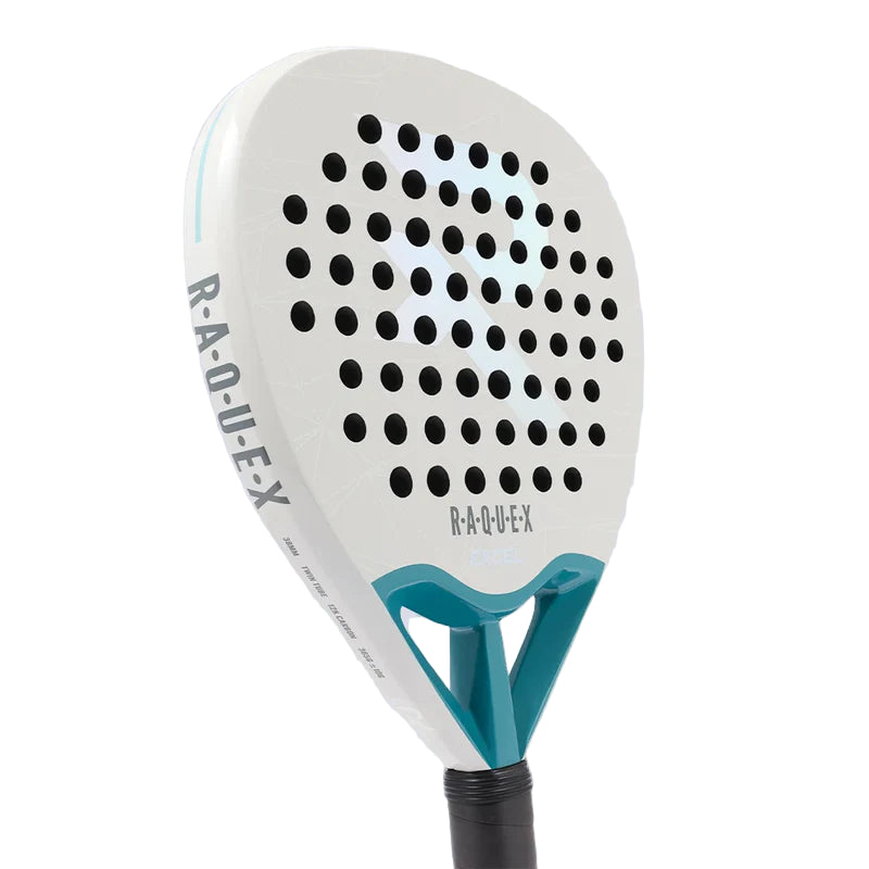 Raquex-Excel-12K-Carbon-Padel-Racket-White-4